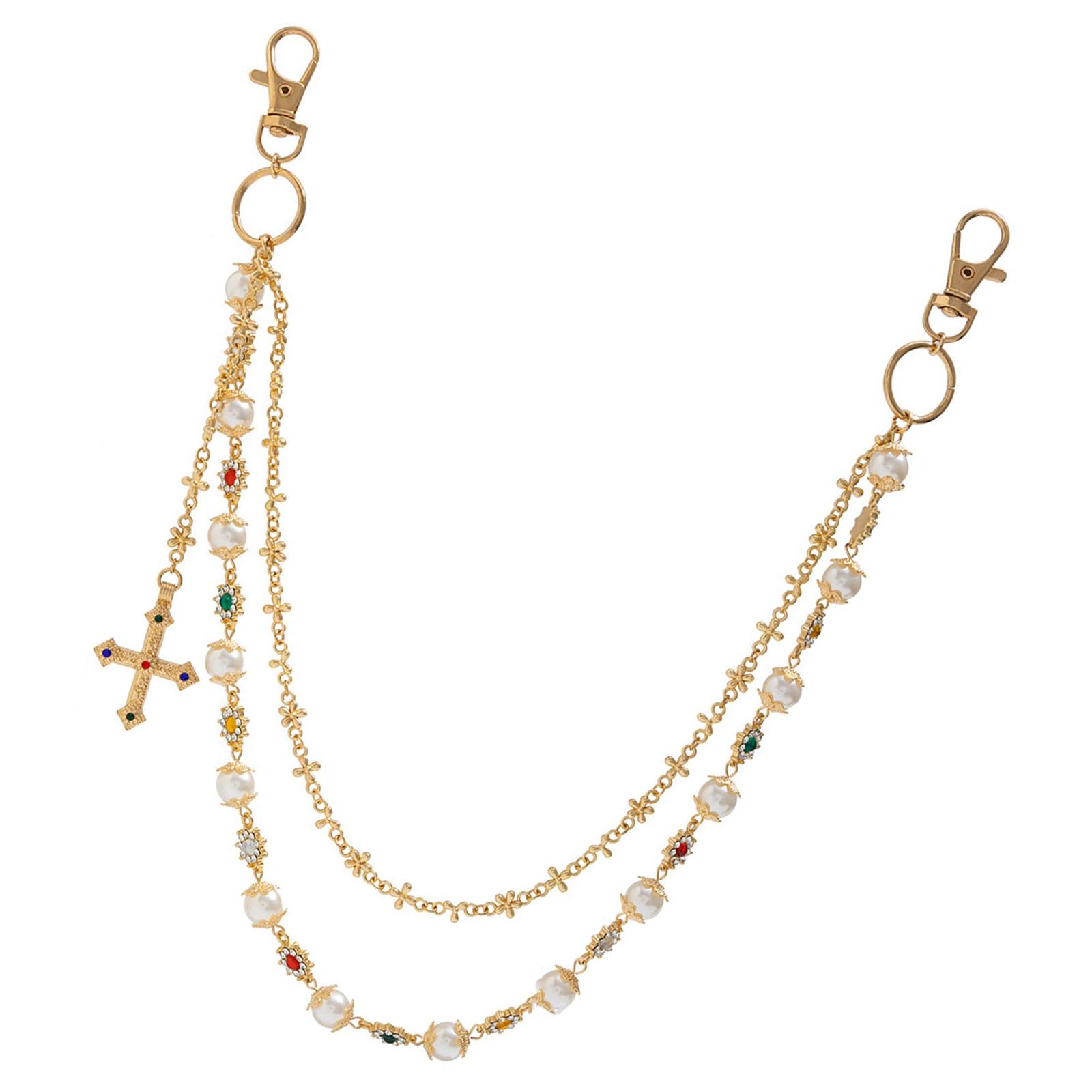 Современная цепочка для брюк, цепочка-ремень с искусственным жемчугом и подвеской, подходит для добавления нотки элегантности на вашу вечеринку золотой
Современная цепочка для брюк, цепочка-ремень с искусственным жемчугом и подвеской, подходит для добавления нотки элегантности на вашу вечеринку золотой