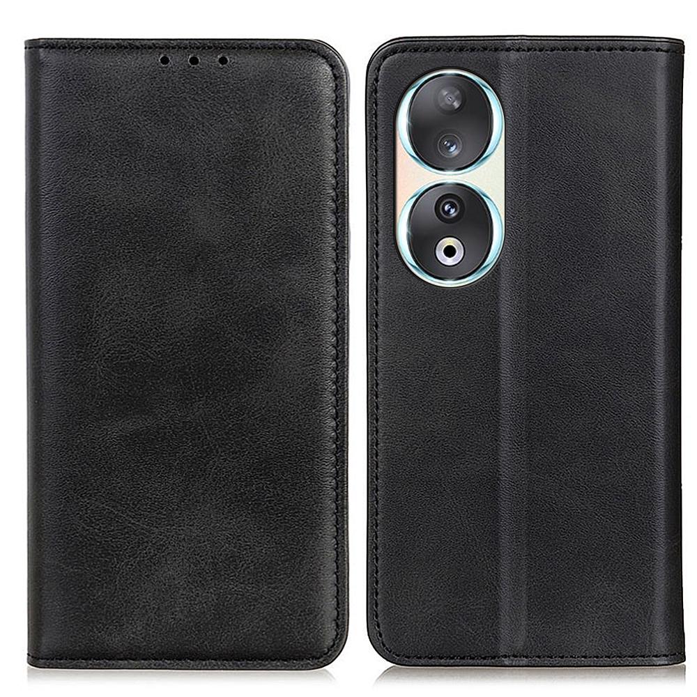 Wallet Phone Case for Honor 90,Protective Stand Shell Cowhide Texture Split Leather Phone Cover Black
Wallet Phone Case for Honor 90,Protective Stand Shell Cowhide Texture Split Leather Phone Cover Black