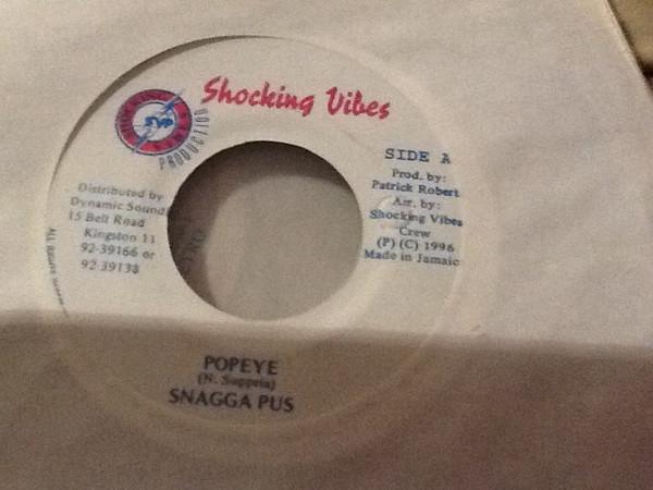 7inch Record SNAGGA PUSS - Popeye NONE Shocking Vibes 1996 Jamaica Reggae, Ska & Dub Used
7inch Record SNAGGA PUSS - Popeye NONE Shocking Vibes 1996 Jamaica Reggae, Ska & Dub Used