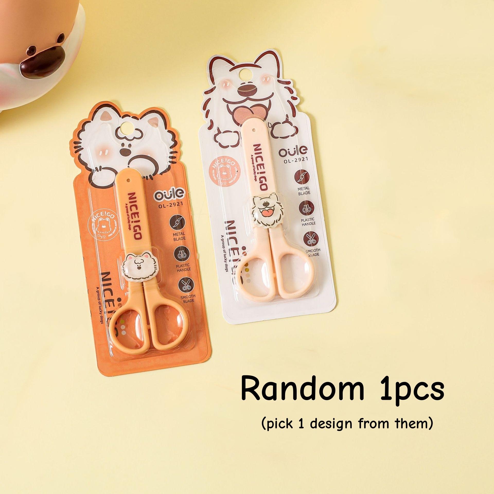 1pcs Dog Cutter Scissors Cartoon Kawaii Puppy Hand-Cut Paper-Cutting Safe Scissor for Office School Home Gift Stationery A7905
1pcs Dog Cutter Scissors Cartoon Kawaii Puppy Hand-Cut Paper-Cutting Safe Scissor for Office School Home Gift Stationery A7905