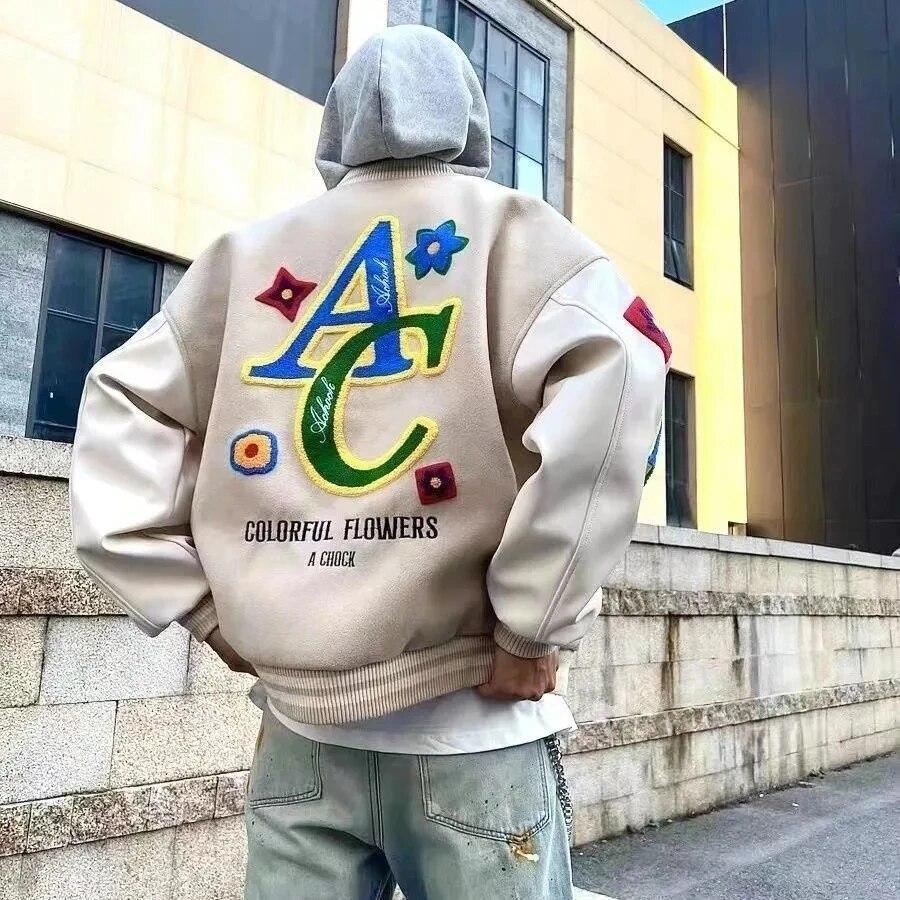 American Flower Embroidered Flocking Jacket Men Streetwear Trend Coat New Winter Jacket Men Moto Masculin Bomber Jacket Unisex
American Flower Embroidered Flocking Jacket Men Streetwear Trend Coat New Winter Jacket Men Moto Masculin Bomber Jacket Unisex
