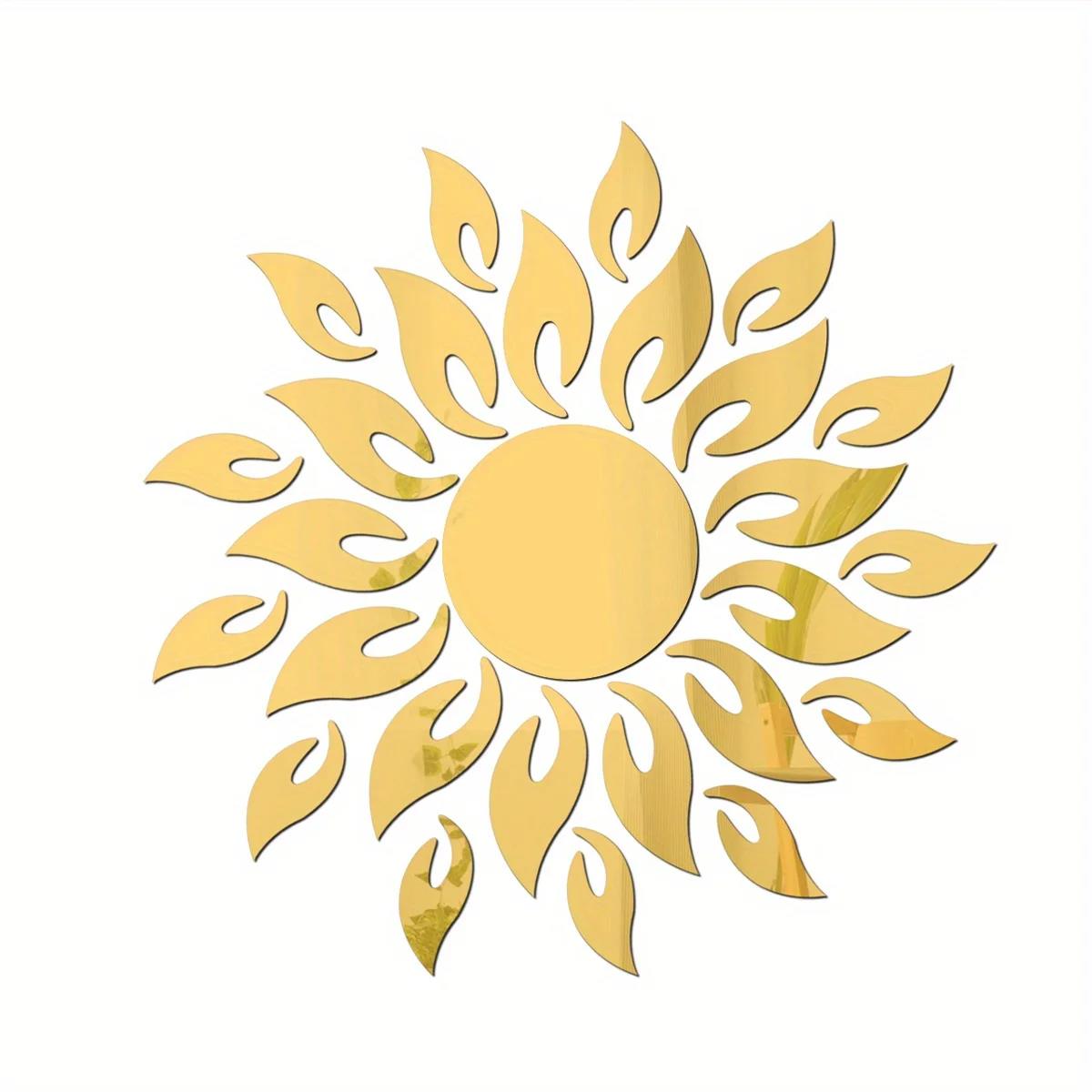 Горячая распродажа Практичные 2 шт. Модные зеркальные наклейки на стену в виде подсолнуха, съемные, для украшения дома и комнаты
Горячая распродажа Практичные 2 шт. Модные зеркальные наклейки на стену в виде подсолнуха, съемные, для украшения дома и комнаты