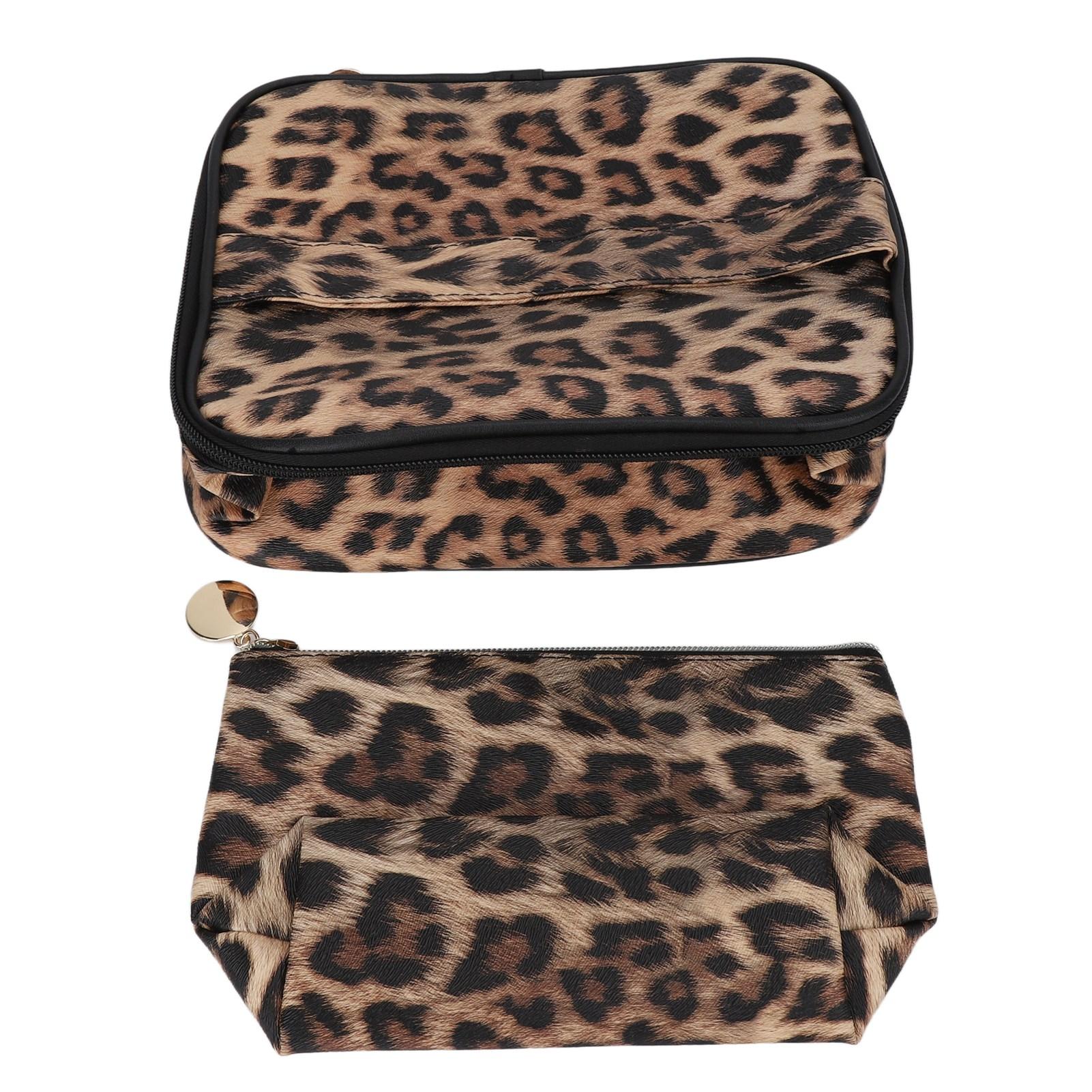 2pcs Leopard Print Makeup Bag Waterproof Multifunction Large Capacity Leopard Cosmetic Bag
2pcs Leopard Print Makeup Bag Waterproof Multifunction Large Capacity Leopard Cosmetic Bag