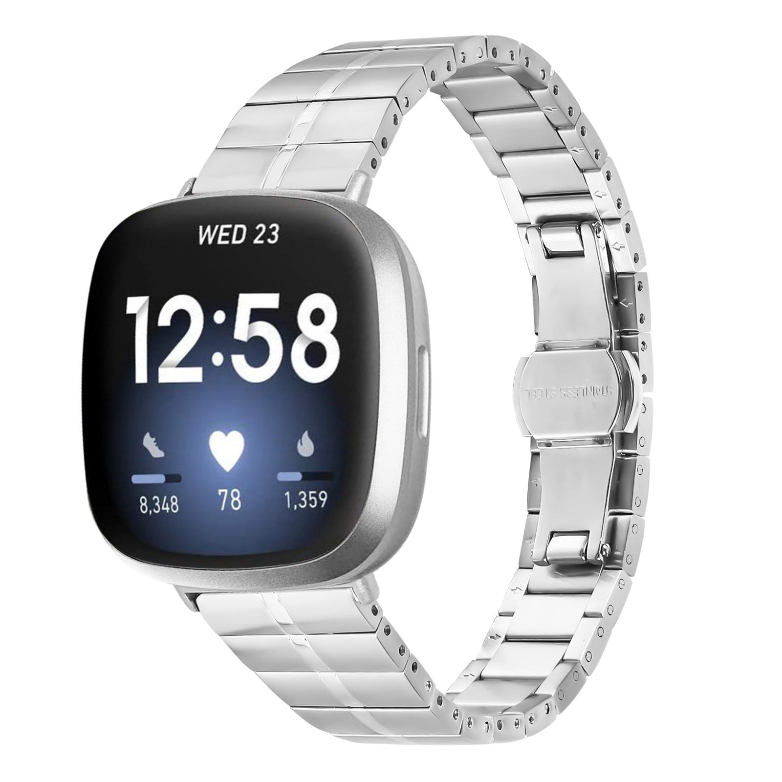 For Fitbit Versa 4/Sense 2 Wrist Strap 1-Bead Stainless Steel Replacement Smartwatch Band Silver
For Fitbit Versa 4/Sense 2 Wrist Strap 1-Bead Stainless Steel Replacement Smartwatch Band Silver