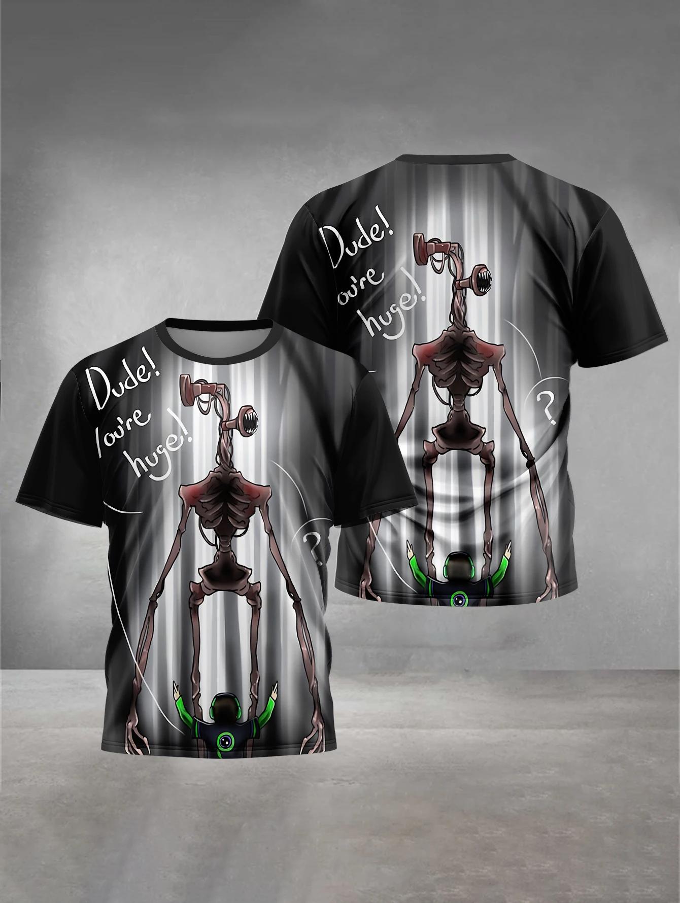 S-shaped Sea Monster H-shaped Head 3D Printed T-shirt for Summer Outdoor Casual Short Sleeved Clothing Men s Fashionable Street Round Neck Top 3XL
S-shaped Sea Monster H-shaped Head 3D Printed T-shirt for Summer Outdoor Casual Short Sleeved Clothing Men s Fashionable Street Round Neck Top 3XL