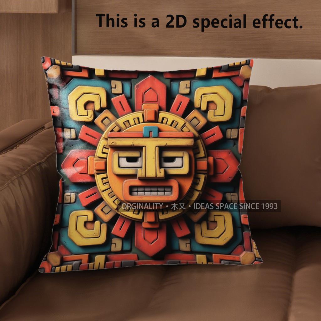 2D Aztec Sun God Square Throw Pillow Covers Pattern Cushion Cover Suitable For Sofa Bedroom Car Pillow Cover 40x40cm
2D Aztec Sun God Square Throw Pillow Covers Pattern Cushion Cover Suitable For Sofa Bedroom Car Pillow Cover 40x40cm