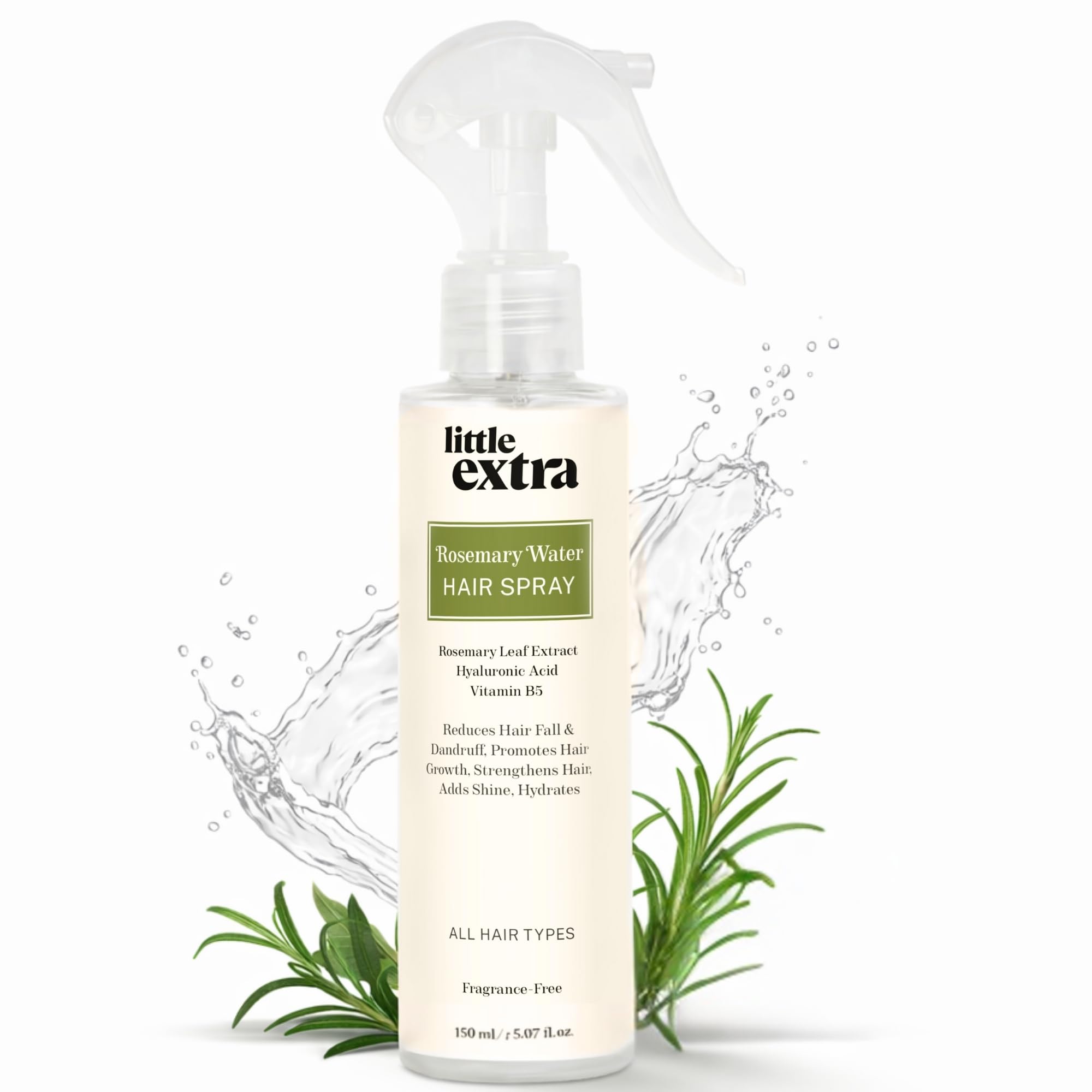 Little Extra Rosemary Water Spray for Hair Growth & Hair Fall Control - Strengthens Hair, Adds Shine, Thicker Hair, Hydrates Scalp, Reduces Dandru
Little Extra Rosemary Water Spray for Hair Growth & Hair Fall Control - Strengthens Hair, Adds Shine, Thicker Hair, Hydrates Scalp, Reduces Dandru