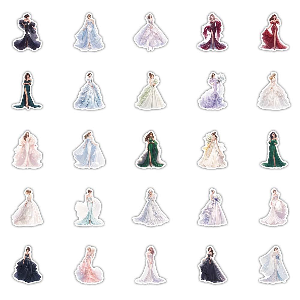 50/100 Pcs Cute Bride in Wedding Dress Stickers for Cup Wardrobe Fridge Stationery Box Guitar Piano Lunch Box Reward Decals
50/100 Pcs Cute Bride in Wedding Dress Stickers for Cup Wardrobe Fridge Stationery Box Guitar Piano Lunch Box Reward Decals