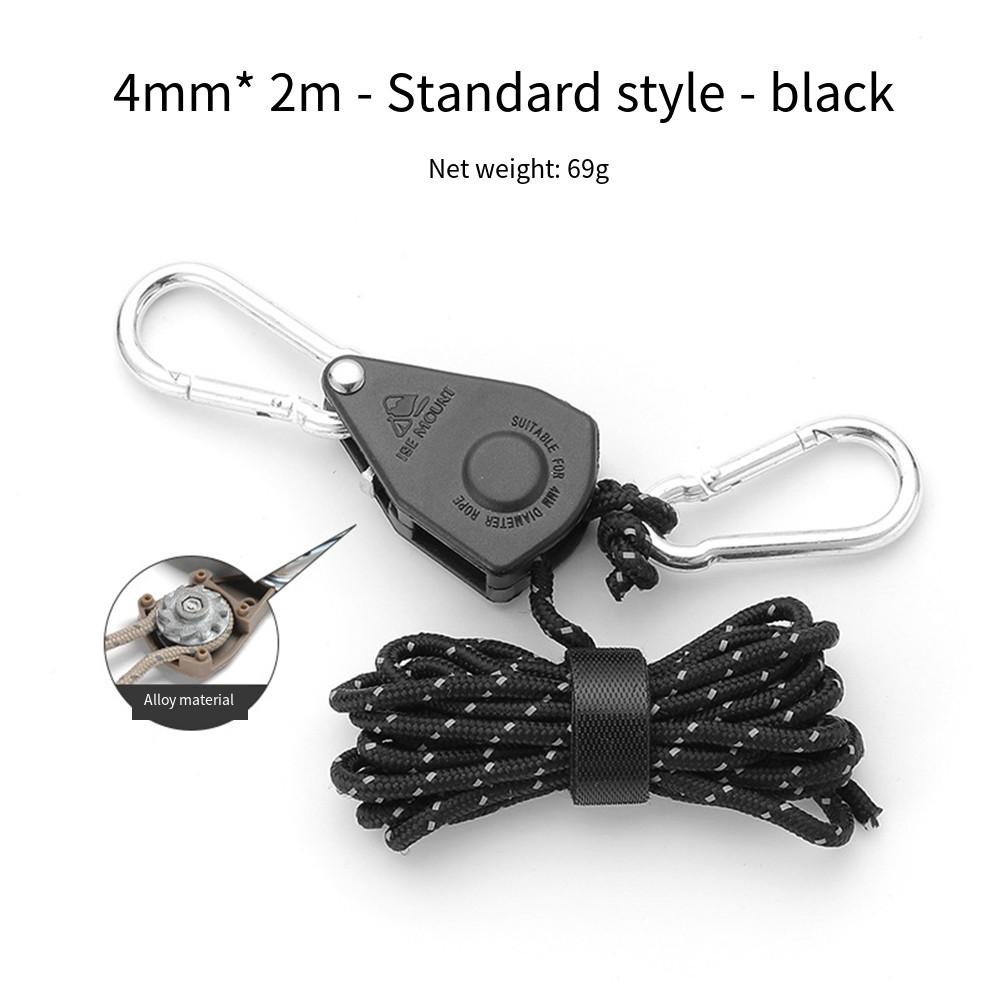 Heavy Duty Pulley Reflective Guyline Rope Tent Cord Manual Measurement Deviation Black (4mm*2 m)
Heavy Duty Pulley Reflective Guyline Rope Tent Cord Manual Measurement Deviation Black (4mm*2 m)