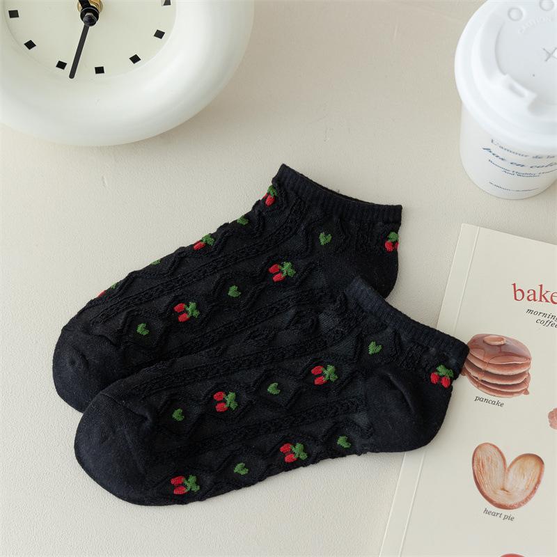 Japanese Cute Fruit Boat Socks Women S Summer Low-Top Socks Student Girl Casual Socks Spring And Autumn Love Low-Rise Socks One size чорний
Japanese Cute Fruit Boat Socks Women S Summer Low-Top Socks Student Girl Casual Socks Spring And Autumn Love Low-Rise Socks One size чорний