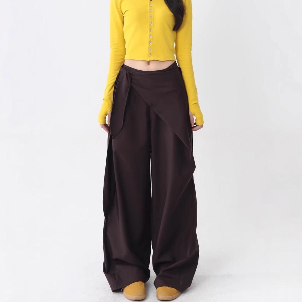 2025 Spring Myerard Brown Side-Tie High Waist Wide Leg Casual Pants Extra Large коричневий
2025 Spring Myerard Brown Side-Tie High Waist Wide Leg Casual Pants Extra Large коричневий