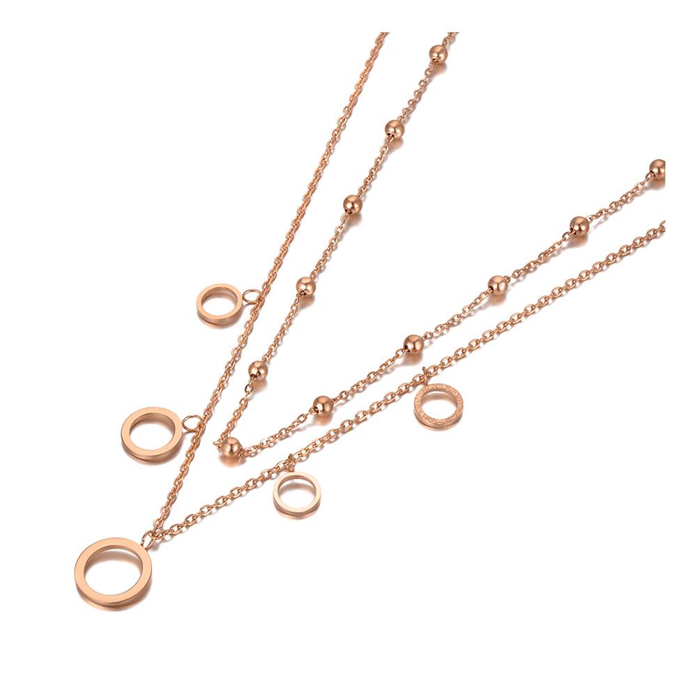 Lokaer Trendy Bohemia Stainless Steel Double-layer Charm Chain Choker Necklace Beach Jewelry Pendant Necklace for Women
Lokaer Trendy Bohemia Stainless Steel Double-layer Charm Chain Choker Necklace Beach Jewelry Pendant Necklace for Women