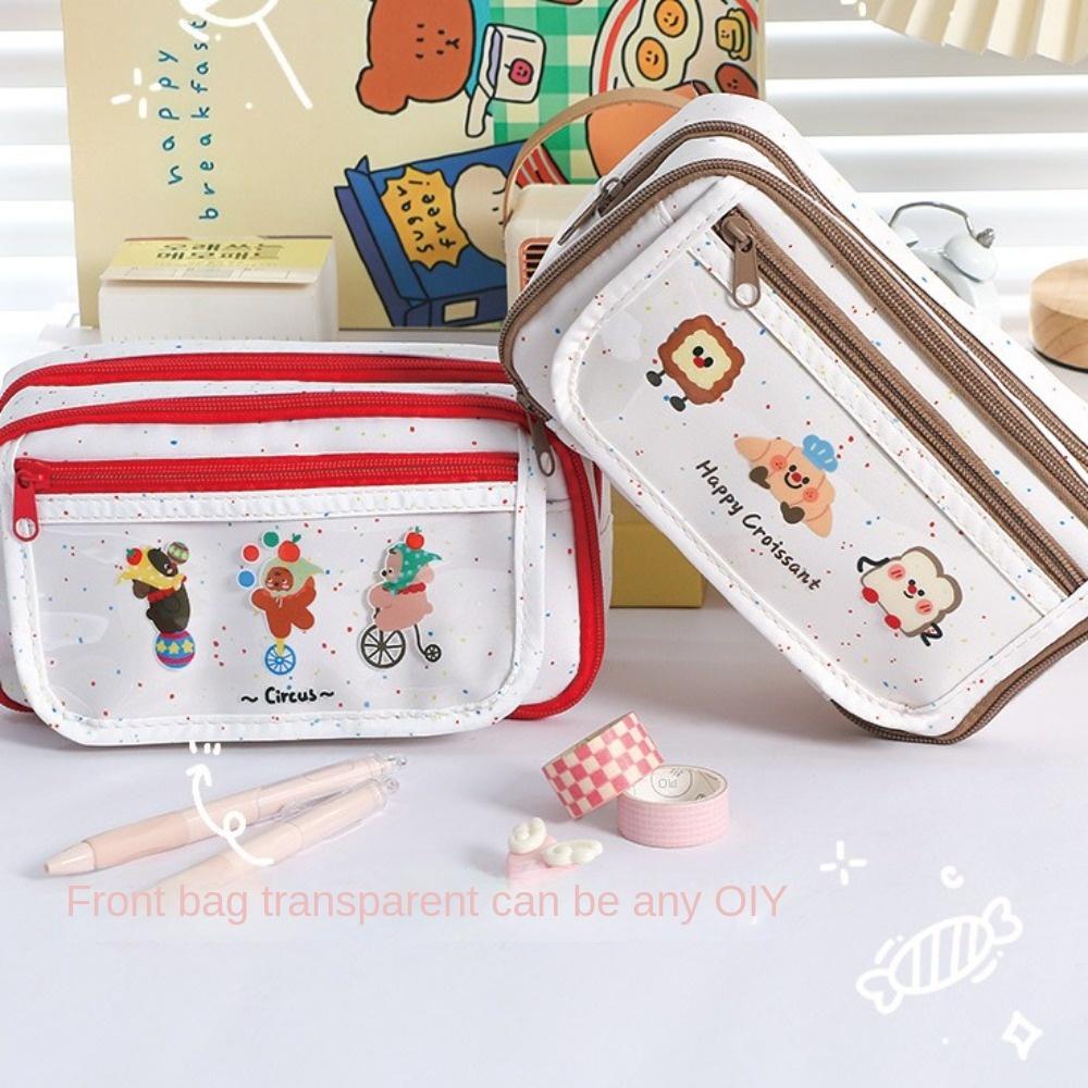 Animal Bear Dog Korean Pencil Bag Large Capacity Stationery Storage Bag Makeup Bag School Office зелений
Animal Bear Dog Korean Pencil Bag Large Capacity Stationery Storage Bag Makeup Bag School Office зелений