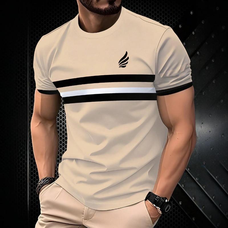Men s Beige Short Sleeve T-Shirt with Black and White Stripes S бежевый
Men s Beige Short Sleeve T-Shirt with Black and White Stripes S бежевый