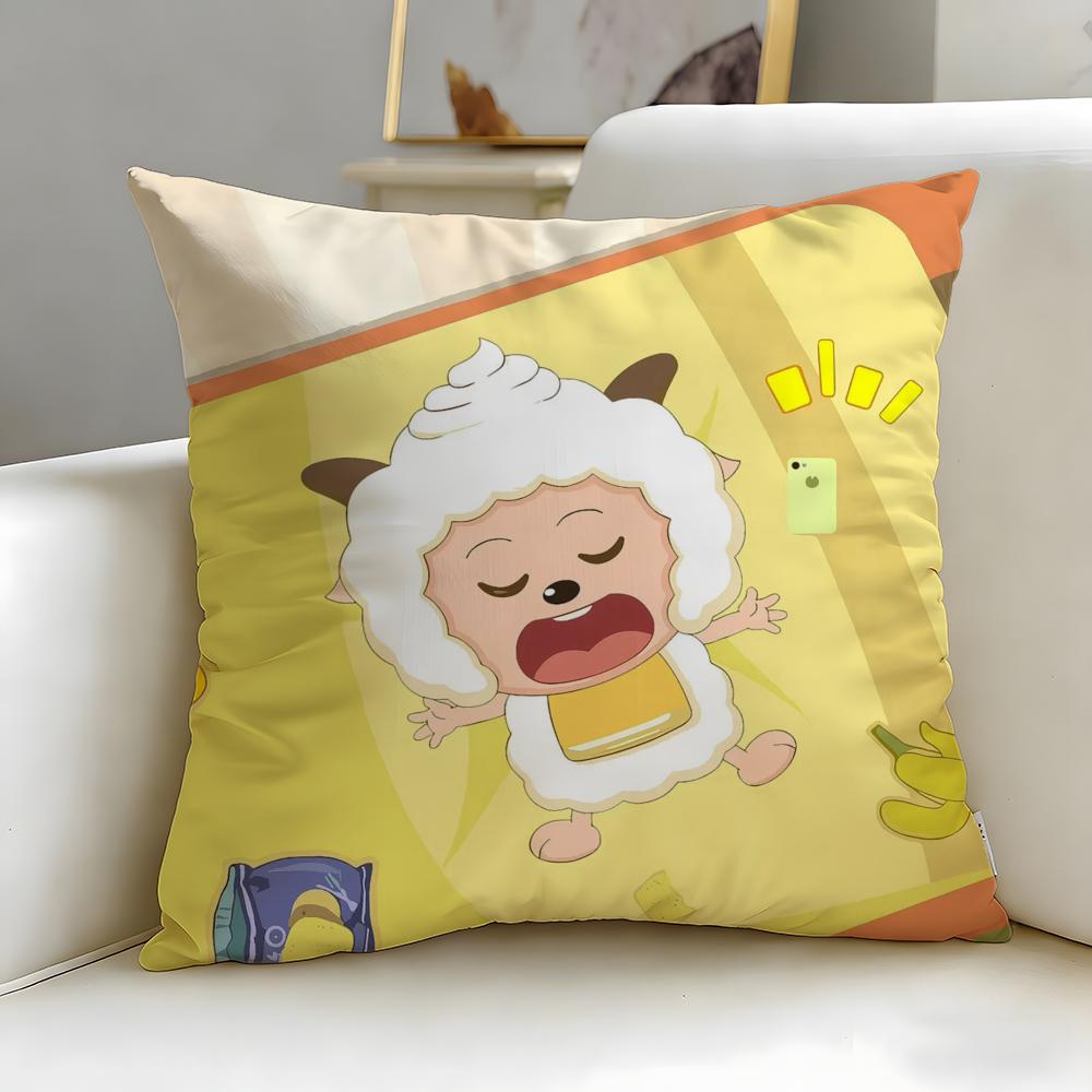 Pleasant Goat and Big Big Wolf Cushion Cover Soft EasyWash Pillow Case Versatile for Couch Bed Travel and Office 30X30cm
Pleasant Goat and Big Big Wolf Cushion Cover Soft EasyWash Pillow Case Versatile for Couch Bed Travel and Office 30X30cm