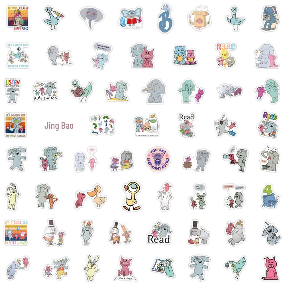 60-Piece Elephant & Piggie Waterproof Sticker Set for Bottles, Laptops, and Stationery
60-Piece Elephant & Piggie Waterproof Sticker Set for Bottles, Laptops, and Stationery