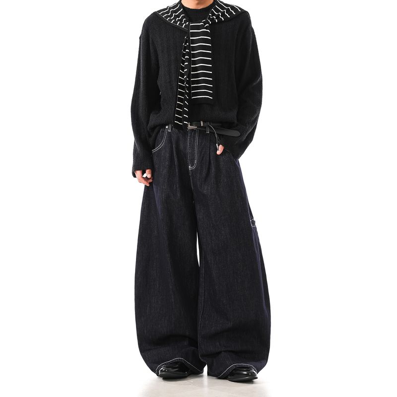 Dream Made American-Style Denim Blue Raw Denim Vintage Jeans for Men, Autumn Straight-Leg Wide-Leg Scimitar Pants Dark Blue M
Dream Made American-Style Denim Blue Raw Denim Vintage Jeans for Men, Autumn Straight-Leg Wide-Leg Scimitar Pants Dark Blue M