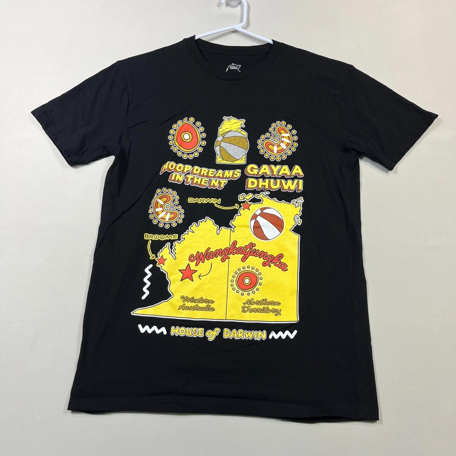 House of Darwin T Shirt Black Short Sleeve Indigenous Cotton Tee Mens Medium M 3XL
House of Darwin T Shirt Black Short Sleeve Indigenous Cotton Tee Mens Medium M 3XL