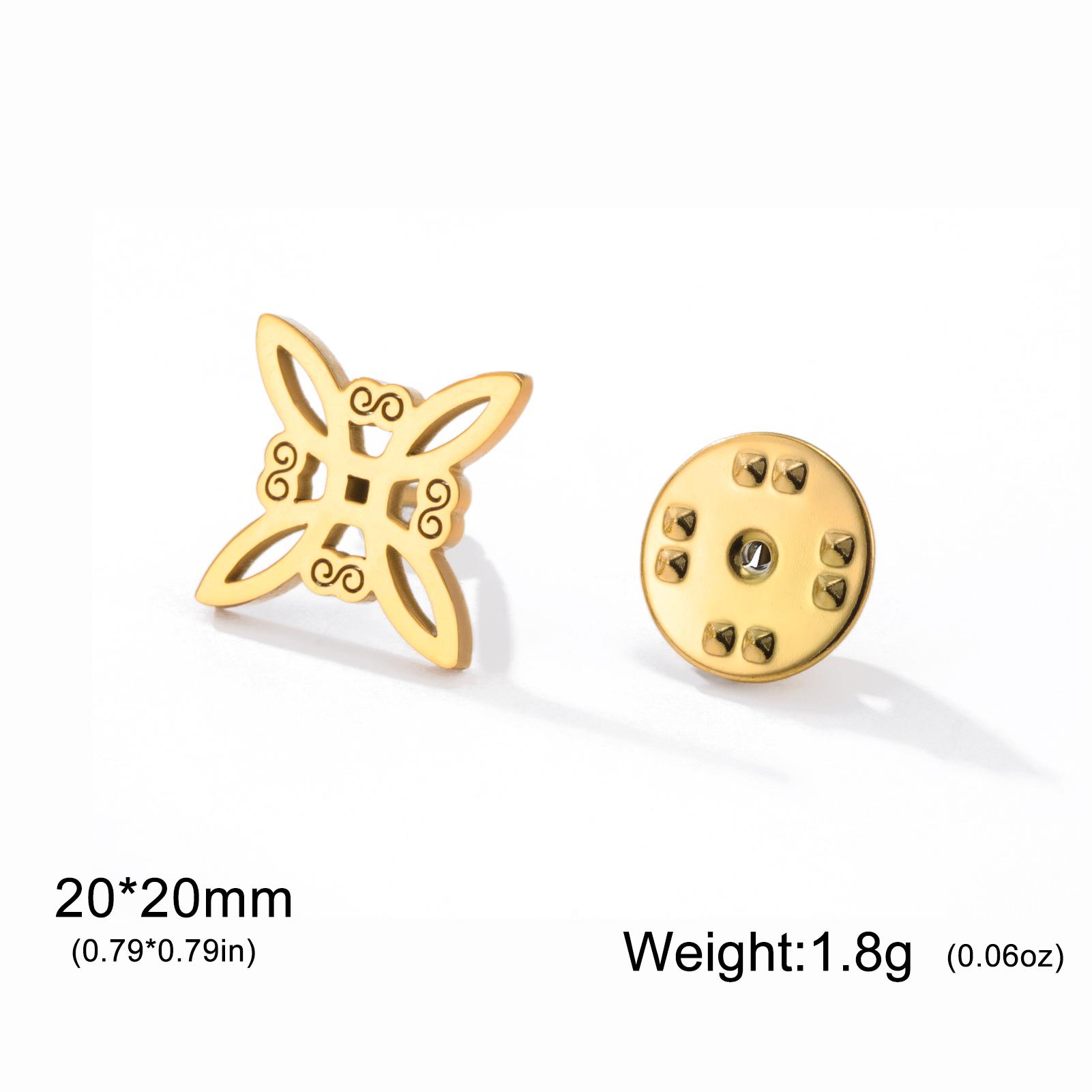 Hollow Witch Knot Brooches Stainless Steel Suit Badge Pins for Women Men Protection Amulet Accessories Witchcraft Jewelry Gifts
Hollow Witch Knot Brooches Stainless Steel Suit Badge Pins for Women Men Protection Amulet Accessories Witchcraft Jewelry Gifts