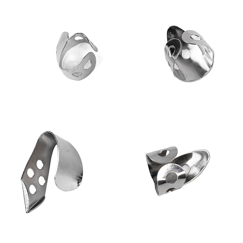 finger pick metallic shiny appearance Rust-resistant thumb pick 4 pieces sturdy (silver)
finger pick metallic shiny appearance Rust-resistant thumb pick 4 pieces sturdy (silver)