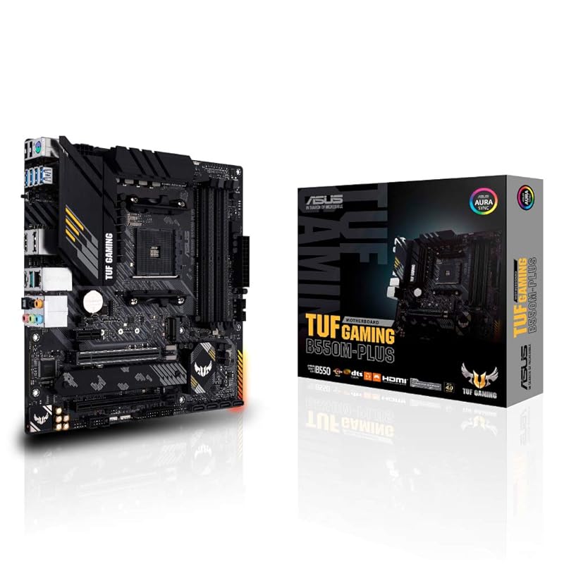 ASUS TUF GAMING B550M-PLUS AMD Ryzen 5000 series AM4 correspondence B550 mounted mATX Motherboard/domestic authorized distributor product
ASUS TUF GAMING B550M-PLUS AMD Ryzen 5000 series AM4 correspondence B550 mounted mATX Motherboard/domestic authorized distributor product