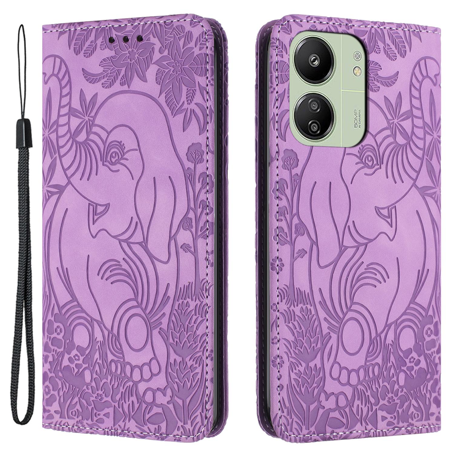 For Xiaomi Redmi 13C 4G/5G/13R 5G/Poco M6 5G/Poco C65 4G Wallet Case Elephant Pattern Leather Phone Cover Purple
For Xiaomi Redmi 13C 4G/5G/13R 5G/Poco M6 5G/Poco C65 4G Wallet Case Elephant Pattern Leather Phone Cover Purple