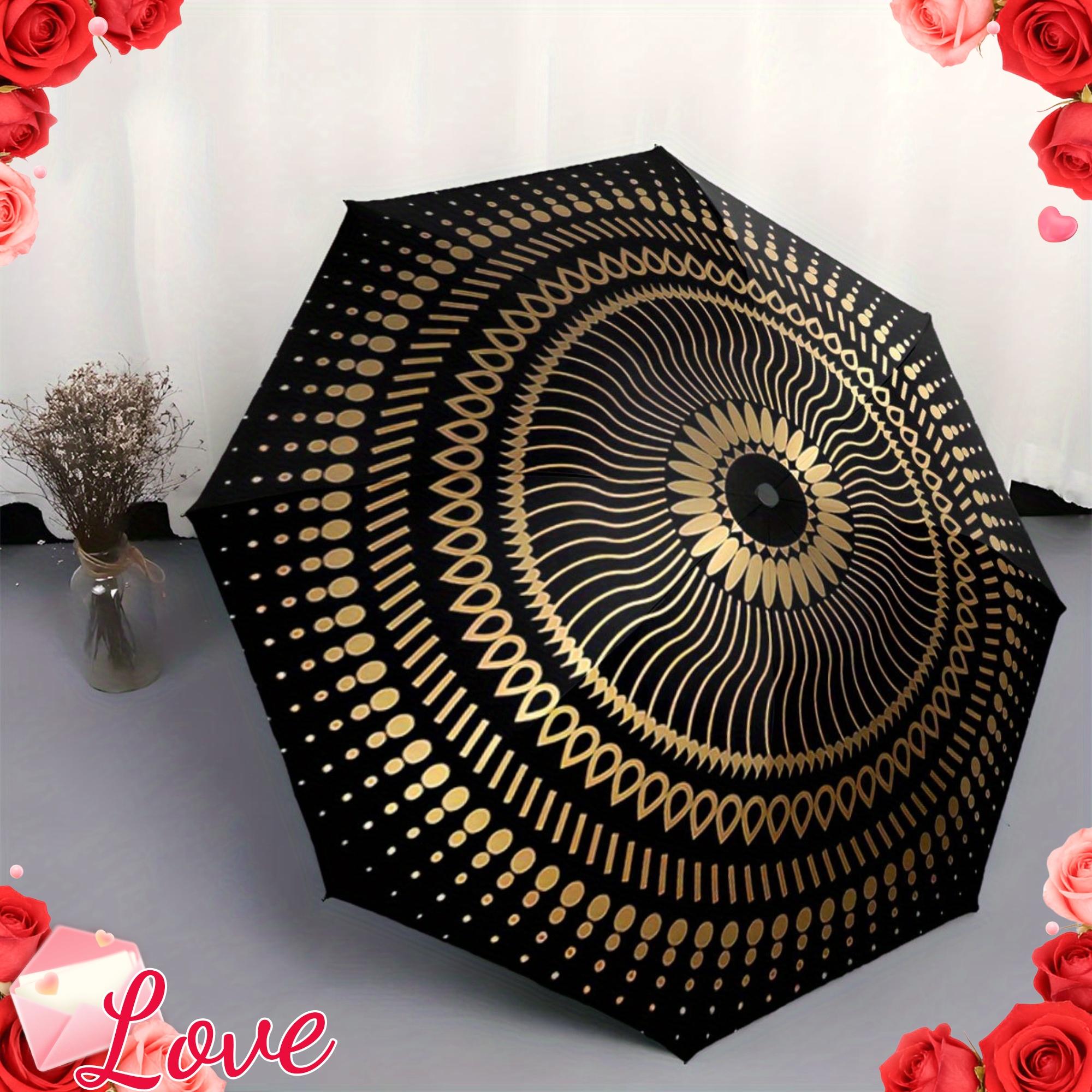 Golden Geometric Concentric Circles Automatic Folding Umbrella. It Features a Portable And Collapsible Design, Making It a Cas Iron&8K
Golden Geometric Concentric Circles Automatic Folding Umbrella. It Features a Portable And Collapsible Design, Making It a Cas Iron&8K