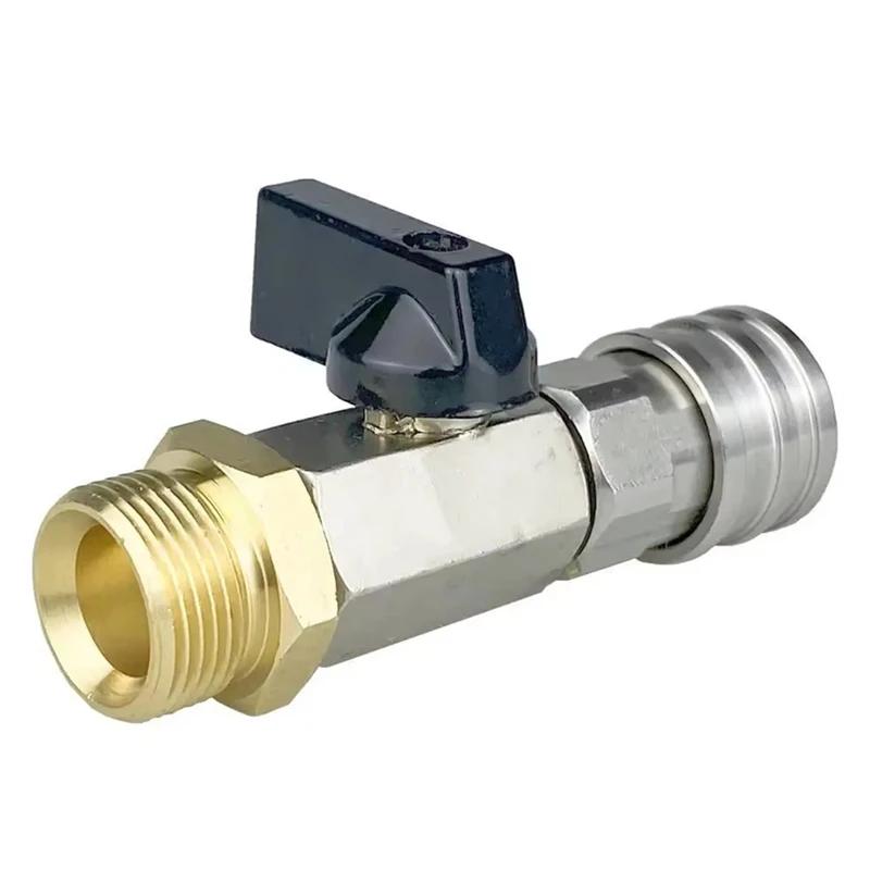 High Pressure Washer Ball Valve Kit 1/4 Inch Quick Connector And M22 14Mm For Power Washer Hose Switch On/Off серебряный
High Pressure Washer Ball Valve Kit 1/4 Inch Quick Connector And M22 14Mm For Power Washer Hose Switch On/Off серебряный