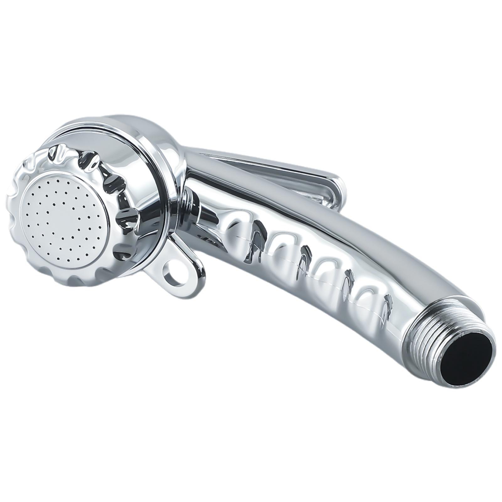 Adjustable Shower Head Silver With Start/stop Button
Adjustable Shower Head Silver With Start/stop Button