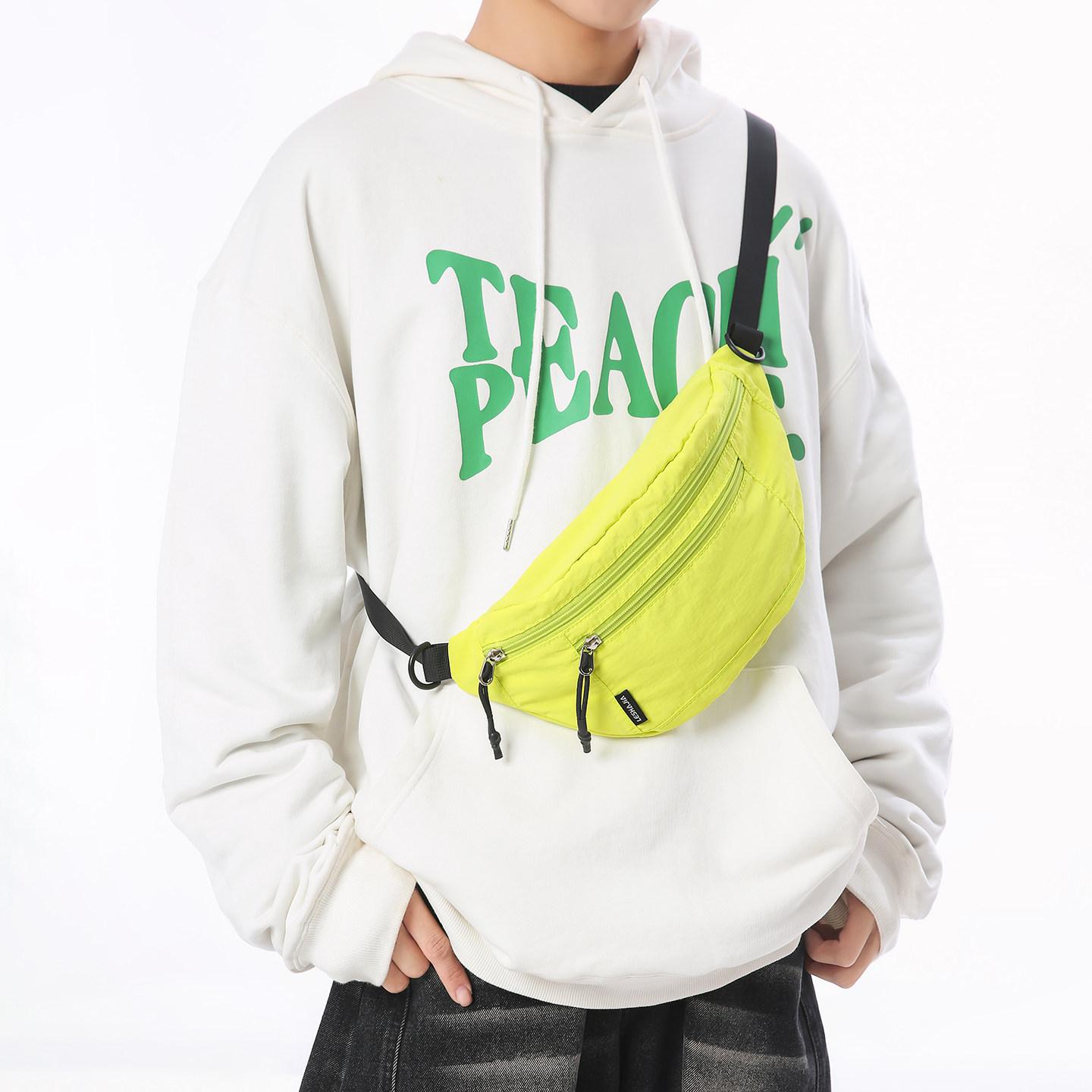 Outdoor sports trendy chest bag for men and women, single-shoulder commuter bag, large-capacity casual versatile crossbody bag, жовтий
Outdoor sports trendy chest bag for men and women, single-shoulder commuter bag, large-capacity casual versatile crossbody bag, жовтий