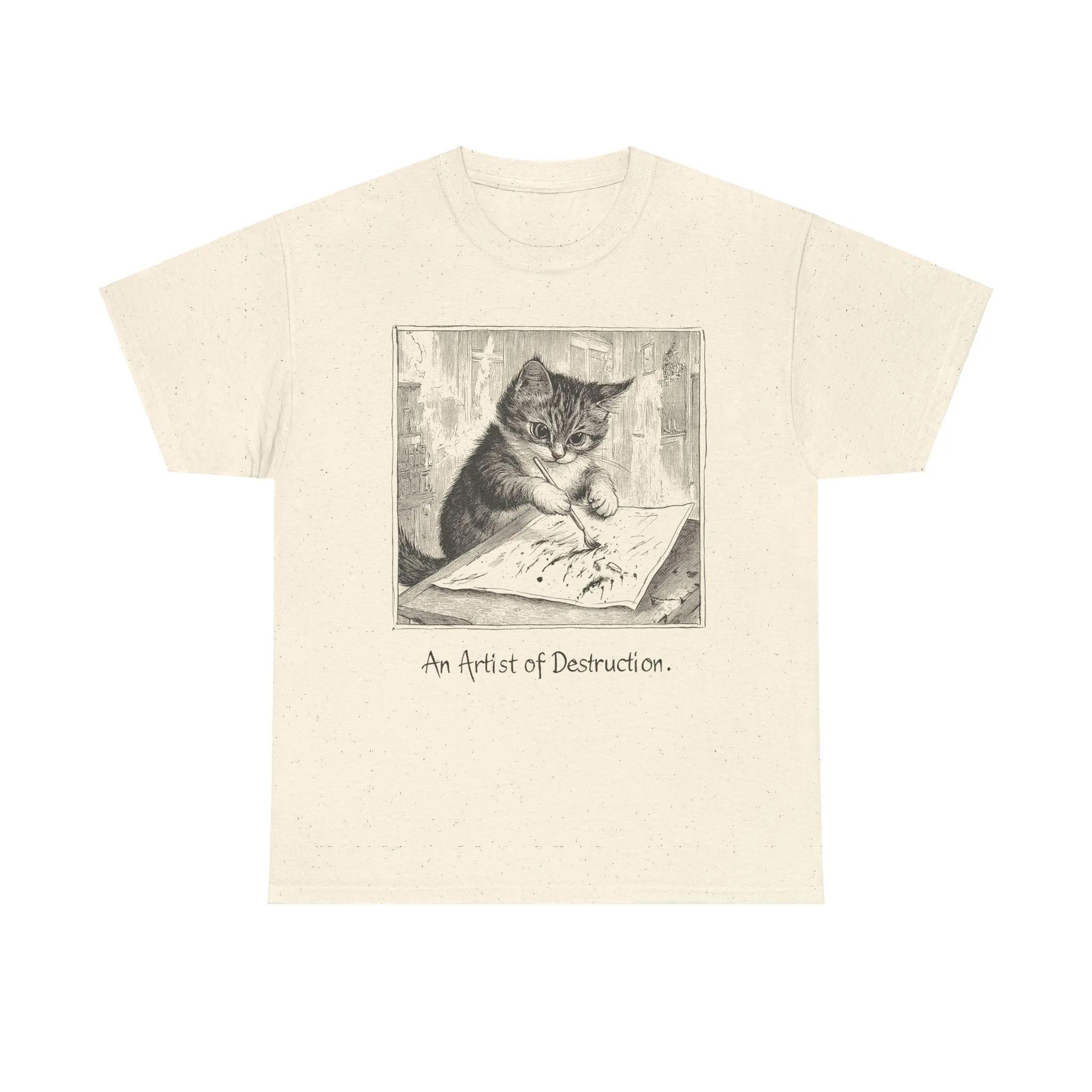 Mischievous Artistic Cat Art Tee Funny Vintage Graphic Kitten Cat Shirt Vintage Cat Illustration Retro T-Shirt Men Clothing 4XL
Mischievous Artistic Cat Art Tee Funny Vintage Graphic Kitten Cat Shirt Vintage Cat Illustration Retro T-Shirt Men Clothing 4XL