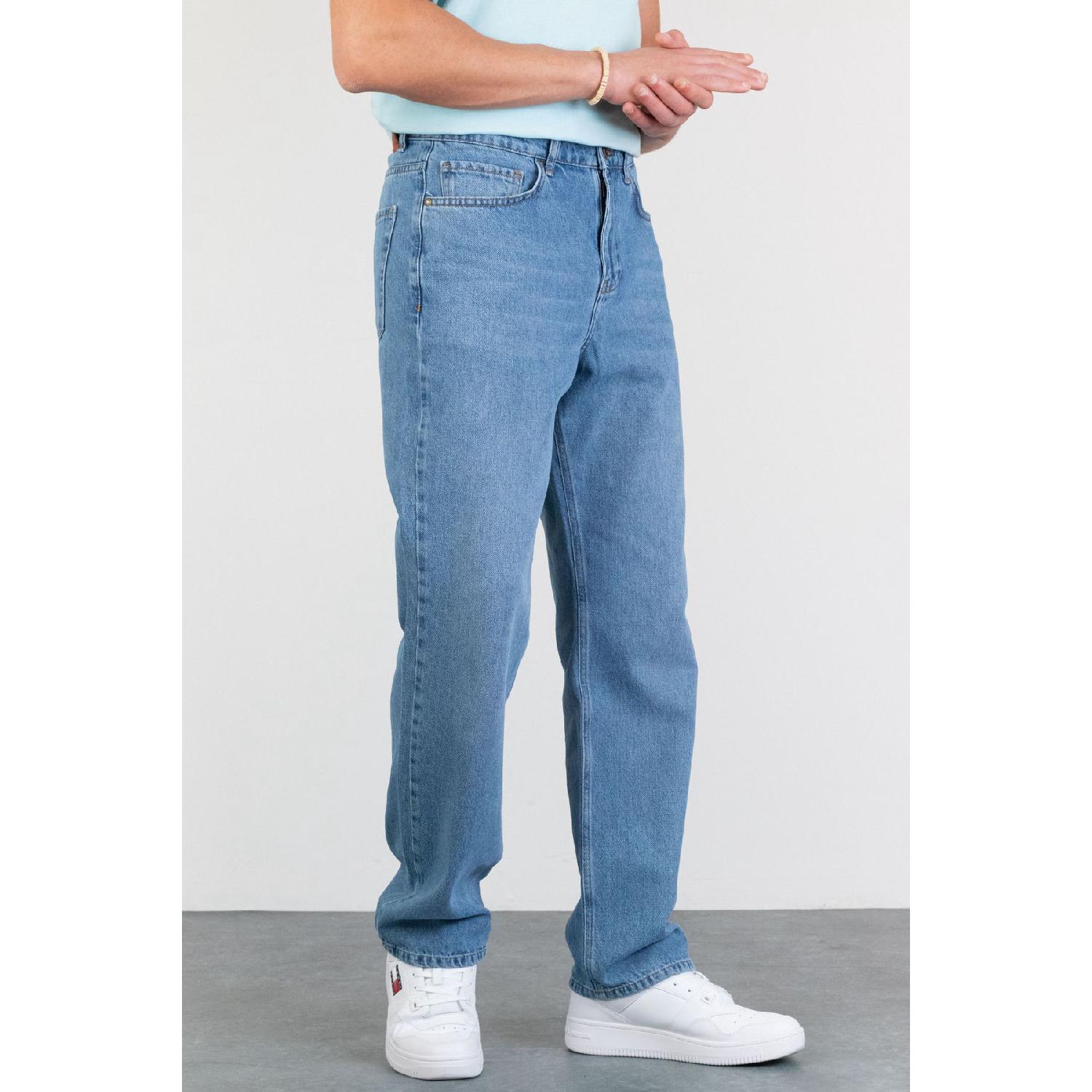 Men s Light Blue Straight Baggy Fit Loose Fit 100% Cotton Denim Loose Jeans Jeans Trousers Chris 30 чорний
Men s Light Blue Straight Baggy Fit Loose Fit 100% Cotton Denim Loose Jeans Jeans Trousers Chris 30 чорний