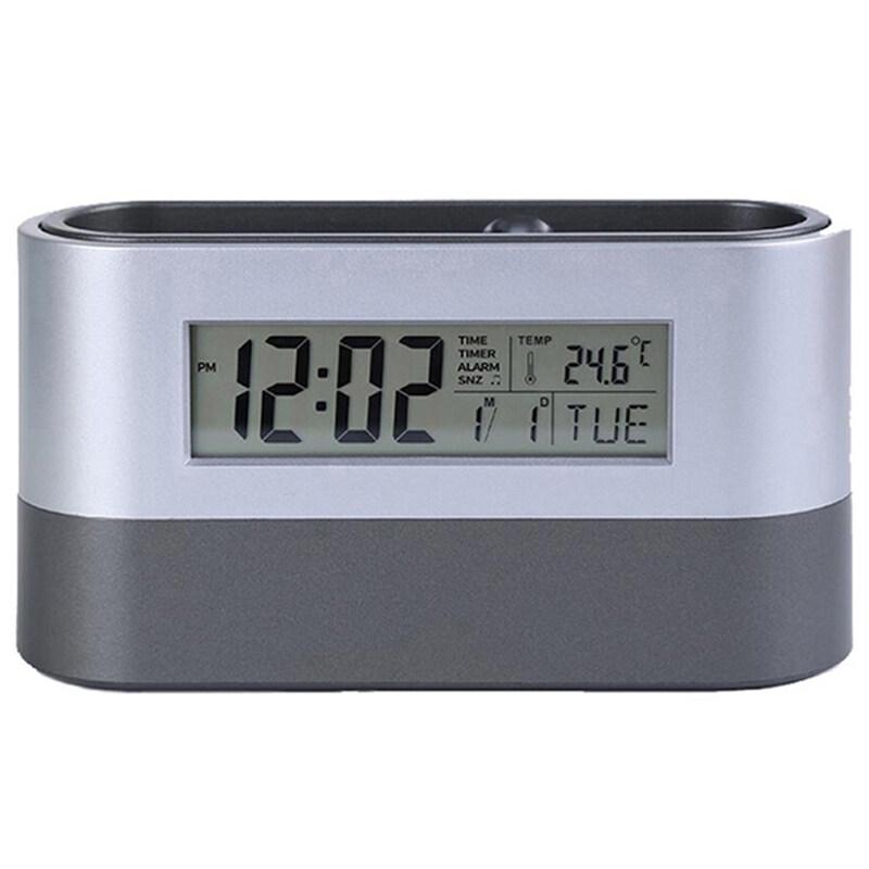 Pen Holder Organizer with LCD Screen Clock Function Temperature Perpetual Calendar Display Countdown Alarm Snooze Mode Type A
Pen Holder Organizer with LCD Screen Clock Function Temperature Perpetual Calendar Display Countdown Alarm Snooze Mode Type A