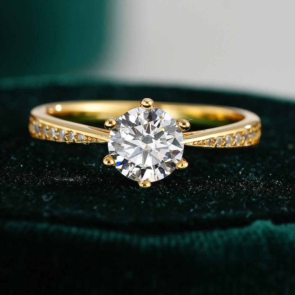 Moissanite Rings for Women Sparkling Diamond Engagement Wedding 925 Sterling Sliver Plating Gold Ring 5&1CT
Moissanite Rings for Women Sparkling Diamond Engagement Wedding 925 Sterling Sliver Plating Gold Ring 5&1CT