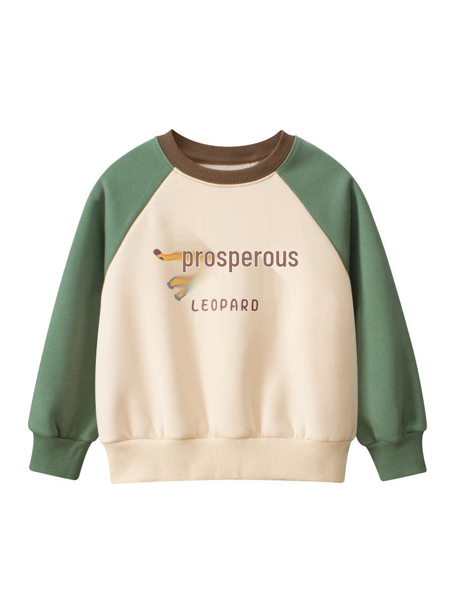 27kids Spring Korean-Style Fleece Hoodie for Children - Round Neck 100cm светло-бежевый/зелёный
27kids Spring Korean-Style Fleece Hoodie for Children - Round Neck 100cm светло-бежевый/зелёный