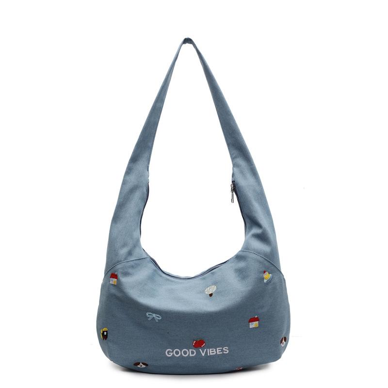 New casual crossbody denim canvas bag bag women s large-capacity class literary commuting lazy wind shoulder tote bag синий
New casual crossbody denim canvas bag bag women s large-capacity class literary commuting lazy wind shoulder tote bag синий