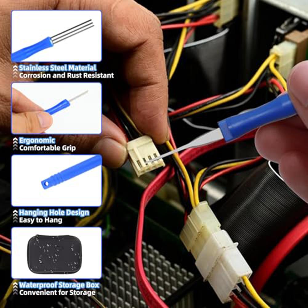 36 Piece Pin Removal Tool Car Pin Release Tool Terminal Removal Tool For Disassembling Cable Harnesses, Connection Terminals China Mainland
36 Piece Pin Removal Tool Car Pin Release Tool Terminal Removal Tool For Disassembling Cable Harnesses, Connection Terminals China Mainland