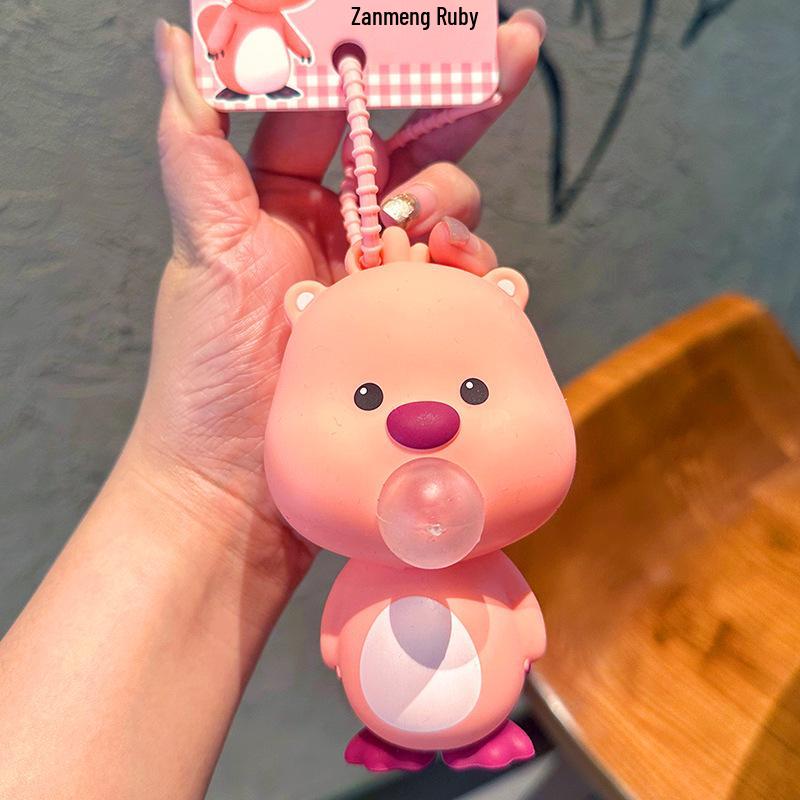 Free Shipping: Ruby Blowing Bubbles Decompression Keychain - Cute Beaver Pendant Bag Charm Toy
Free Shipping: Ruby Blowing Bubbles Decompression Keychain - Cute Beaver Pendant Bag Charm Toy