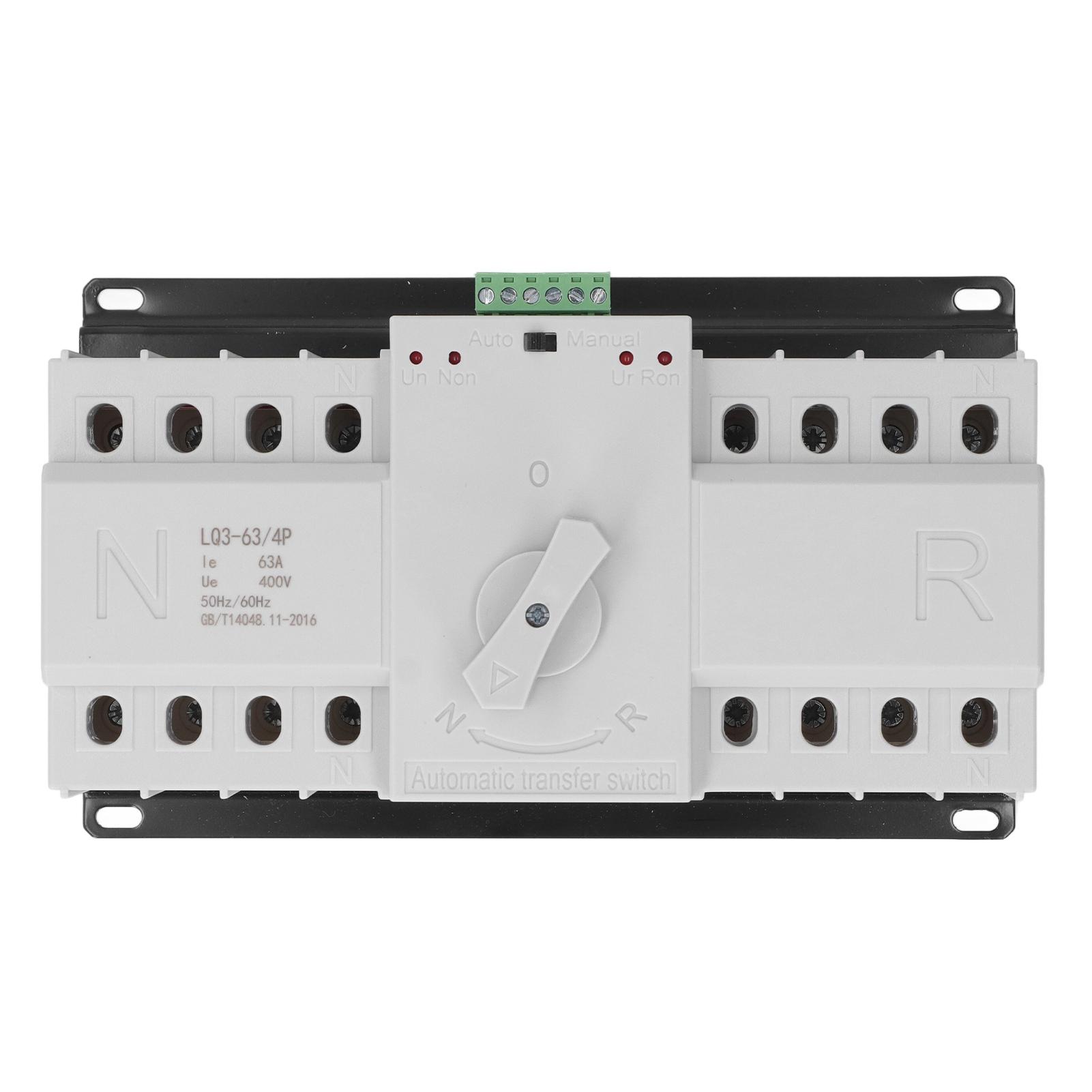 Dual Power Automatic Transfer Switch 4P CB Grade Dual Power Generator Changeover Switch AC400V 63A
Dual Power Automatic Transfer Switch 4P CB Grade Dual Power Generator Changeover Switch AC400V 63A