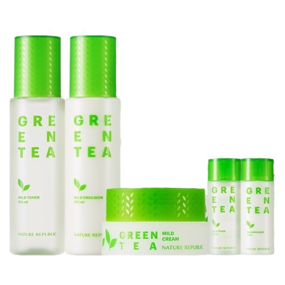 Nature Republic Свіжий Зелений Чай Спеціальний Набір для Догляду за Шкірою 3 Предмети (Тонік, Емульсія, Крем та Подарунки)
Nature Republic Свіжий Зелений Чай Спеціальний Набір для Догляду за Шкірою 3 Предмети (Тонік, Емульсія, Крем та Подарунки)