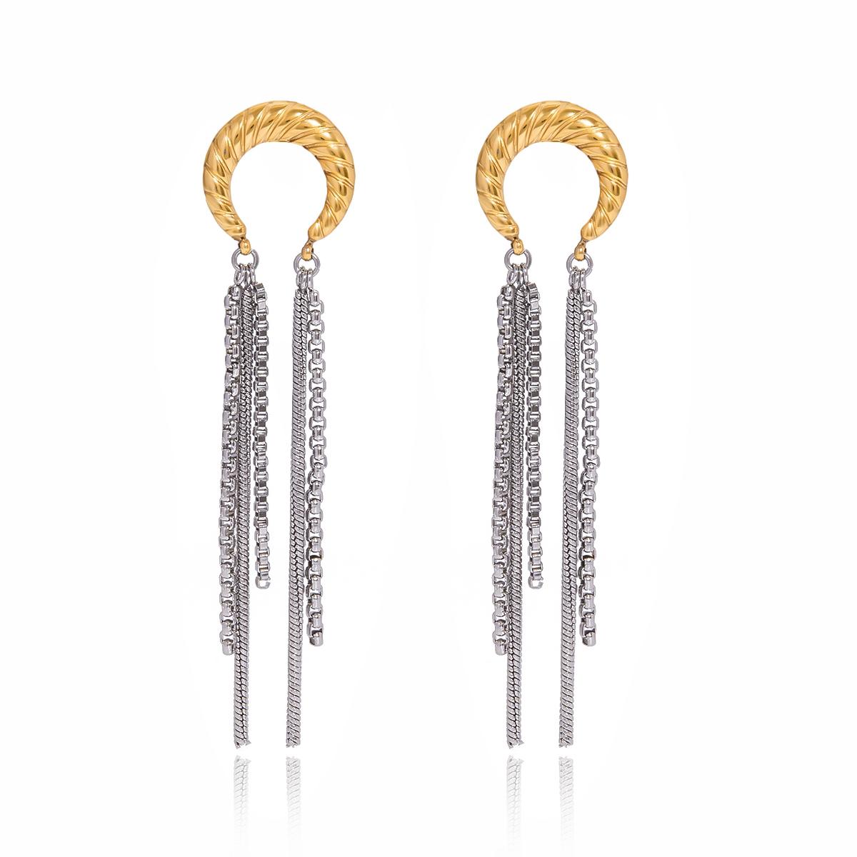 Серьги-гвоздики Yori Gold Silver с блоками цветов, нитяной луной и кисточкой для женщин, элегантные, шикарные, привлекательные украшения, предотвращают аллергию, подарок
Серьги-гвоздики Yori Gold Silver с блоками цветов, нитяной луной и кисточкой для женщин, элегантные, шикарные, привлекательные украшения, предотвращают аллергию, подарок