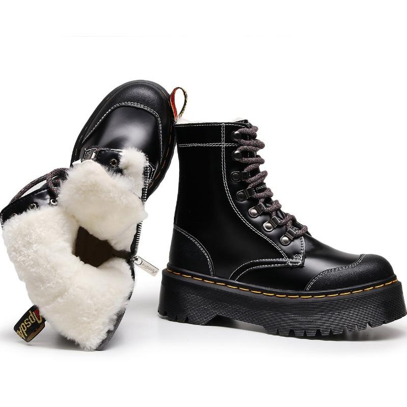 Платформа из натуральной шерсти, 8 люверсов, ботинки-локомотивы с боковой молнией 1460, женские британские короткие ботинки, ботинки-маффины, ботинки Мартин Order
Платформа из натуральной шерсти, 8 люверсов, ботинки-локомотивы с боковой молнией 1460, женские британские короткие ботинки, ботинки-маффины, ботинки Мартин Order