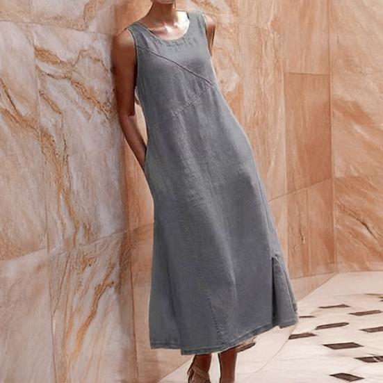 Yousheng Sleeveless Maxi Dress for Women Loose Crew Neck Tank Dress with Pockets Beach Vacation Long Sundress Summer Casual Outfit M чорний
Yousheng Sleeveless Maxi Dress for Women Loose Crew Neck Tank Dress with Pockets Beach Vacation Long Sundress Summer Casual Outfit M чорний