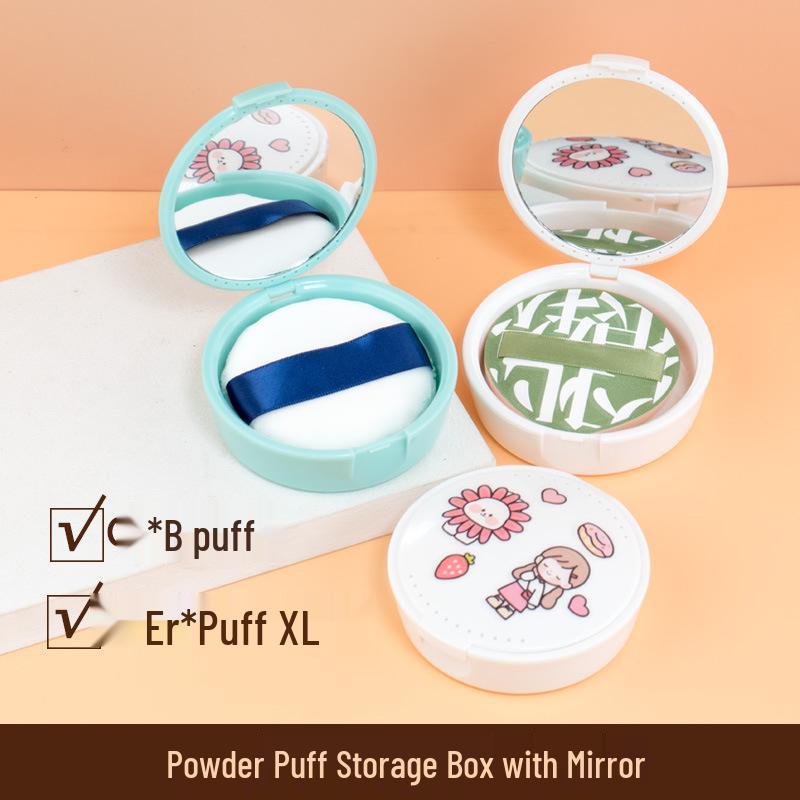 XL Makeup Puff Travel Storage Box with Mirror – Portable, Dustproof, and Breathable Container Blue
XL Makeup Puff Travel Storage Box with Mirror – Portable, Dustproof, and Breathable Container Blue