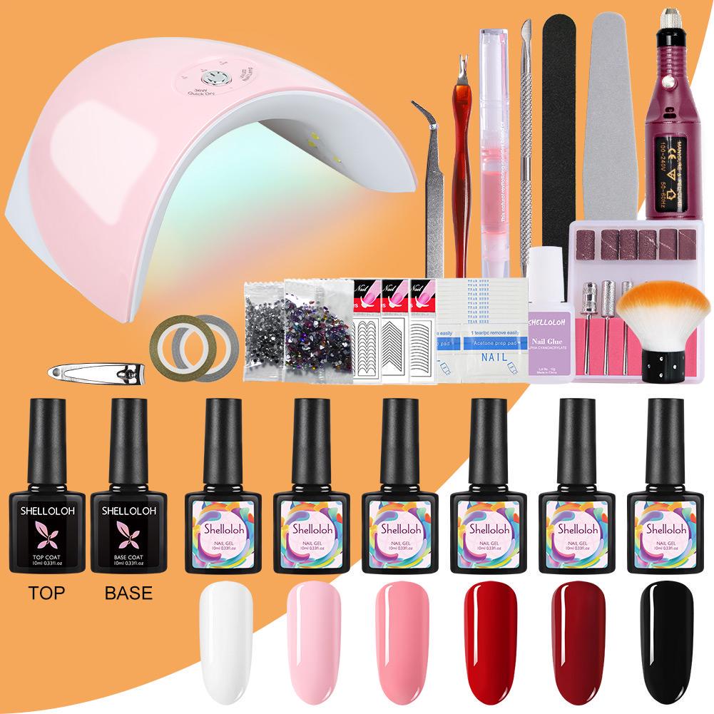 Shelloloh Ногти Установить 36W светодиодные ногти лампы 6pcs ногтей Гель Польский Замочить От ногтя Лак Киль Гель Маникюр Арт-Сет
Shelloloh Ногти Установить 36W светодиодные ногти лампы 6pcs ногтей Гель Польский Замочить От ногтя Лак Киль Гель Маникюр Арт-Сет