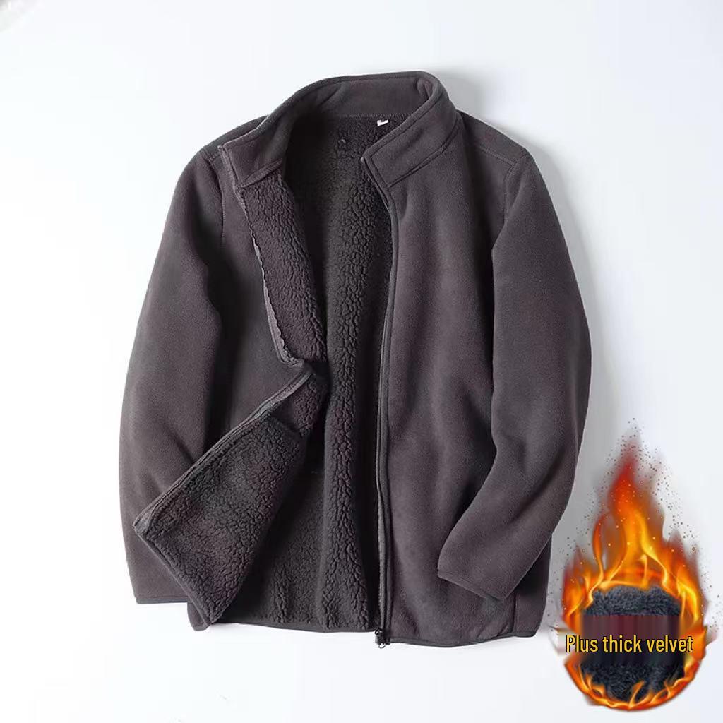 Men s Fleece-Lined Retro Winter Jacket - Thick, Warm, Stand Collar, Loose Fit Casual 3XL темно-сірий
Men s Fleece-Lined Retro Winter Jacket - Thick, Warm, Stand Collar, Loose Fit Casual 3XL темно-сірий