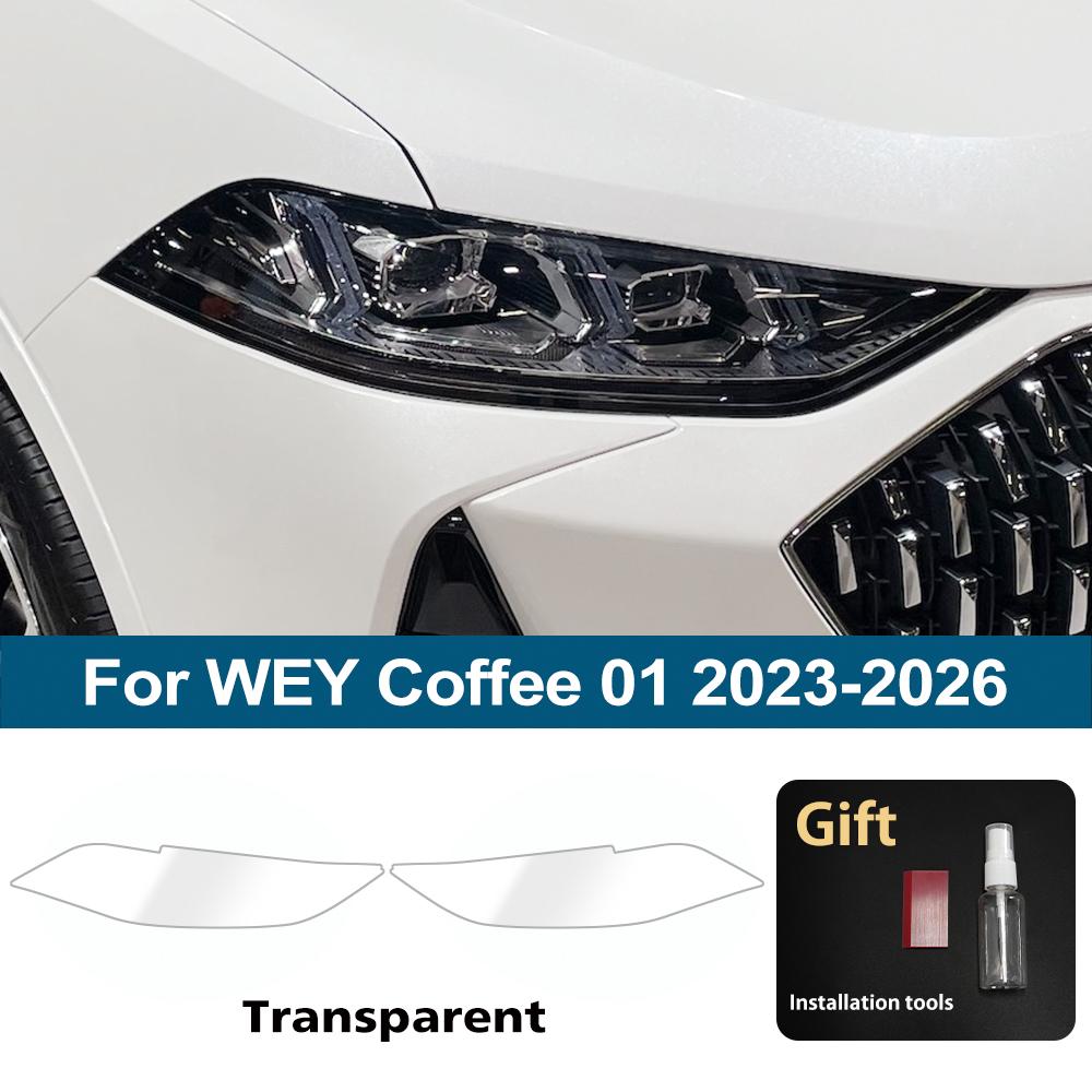 For WEY Coffee 01 2025-2026 Smoke Black High-Gloss Pre-Cut TPU Headlight Protective Film PPF Anti-Scratch Vinyl Wrap Cover Kit For Coffee 01 CLR
For WEY Coffee 01 2025-2026 Smoke Black High-Gloss Pre-Cut TPU Headlight Protective Film PPF Anti-Scratch Vinyl Wrap Cover Kit For Coffee 01 CLR