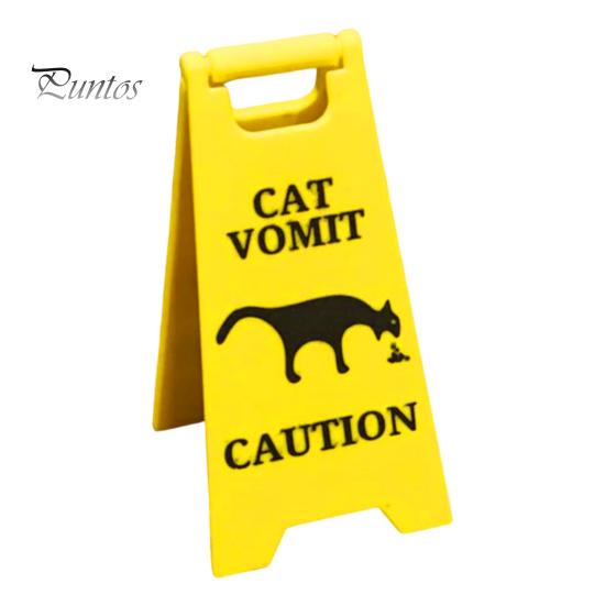 Знак рвоты кошки, стоящей собаки, предупреждающий о рвоте, черный силуэт кошки или собаки, знак для декора ванной комнаты, кляп, подарок Cat