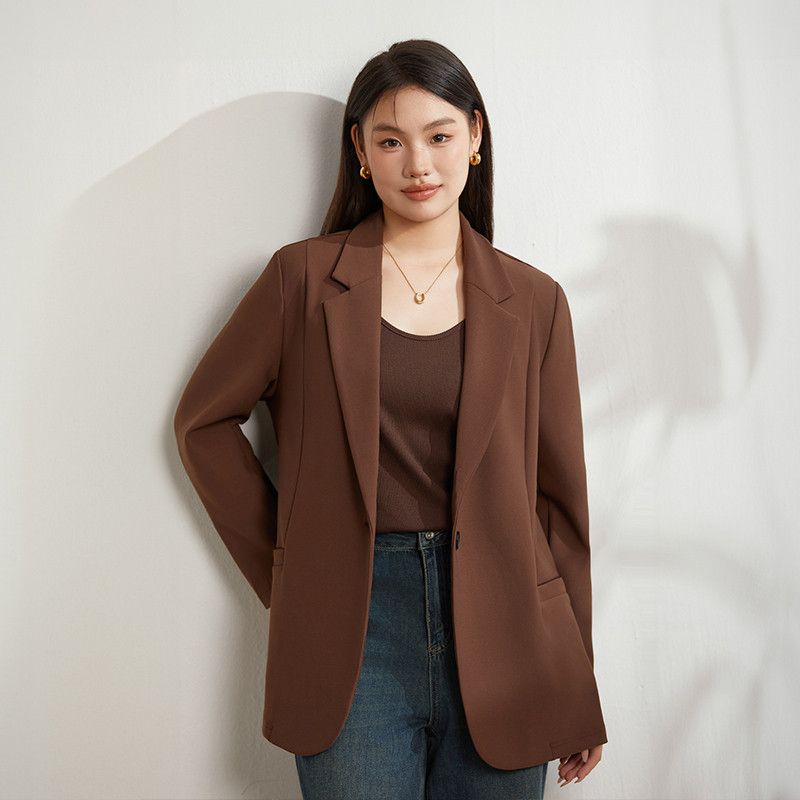 Xianlixiu Spring New Fashion Plus Size Women s Clothing for Curvy Women, High-End Elegant Commuter Versatile Stretch Comfortable Solid Color Blazer Brown 2XL
Xianlixiu Spring New Fashion Plus Size Women s Clothing for Curvy Women, High-End Elegant Commuter Versatile Stretch Comfortable Solid Color Blazer Brown 2XL
