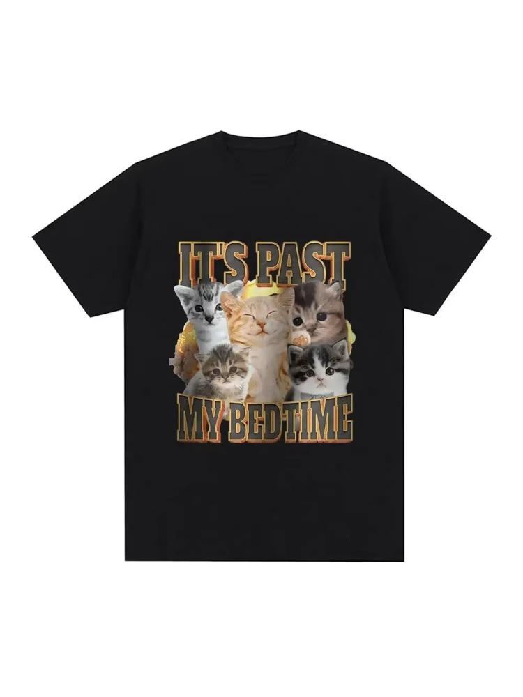 Fashion pattern Tshirt 100 cotton printed with simple and fun cat retro cartoon patterns casual and breathable Tshirt S
Fashion pattern Tshirt 100 cotton printed with simple and fun cat retro cartoon patterns casual and breathable Tshirt S